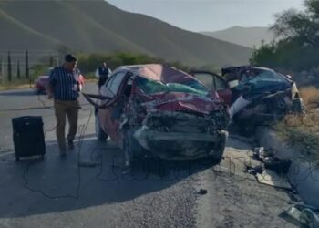 Dos muertos y cuatro heridos al chocar autos en carretera Victoria-Tula-SLP
