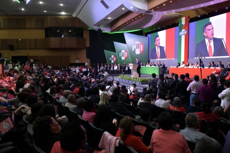 Meta del PRI celebrar cien años desde el palacio Nacional: Moreno