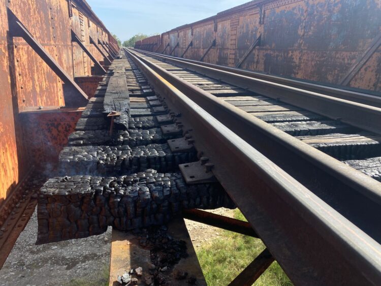 Queda fuera de tránsito vía férrea Tampico-Victoria-Monterrey