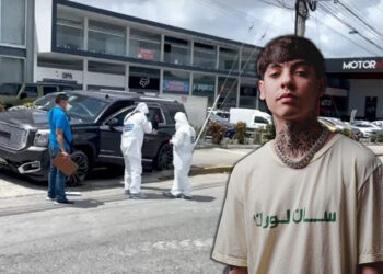 Balean camioneta de Natanael Cano en Cancún