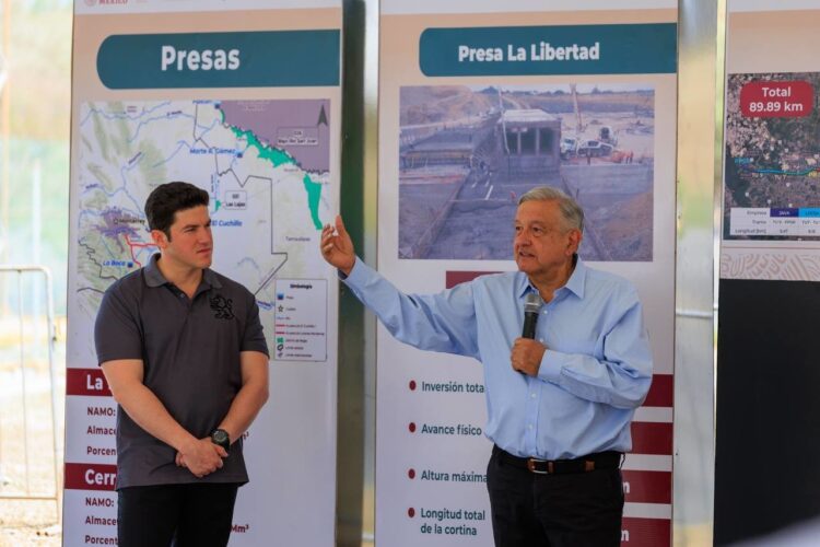 AMLO afirma que resolvera problema del agua en Nuevo León este año