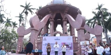 Develan Billete de Lotería Nacional alusivo a los 200 Años de Tampico