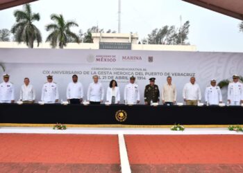 Asiste Olga Sosa a Madero al 109 Aniversario de Gesta Heroica de la Defensa del Puerto de Veracruz