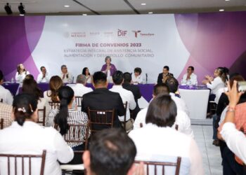 Firma DIF Tamaulipas convenio de colaboración con el Sistema Nacional DIF