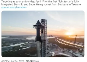 Alista SpaceX prueba de lanzamiento de cohete