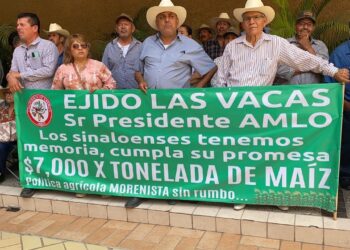 Protestan productores de maíz, exigen  precio justo a sus cosechas 