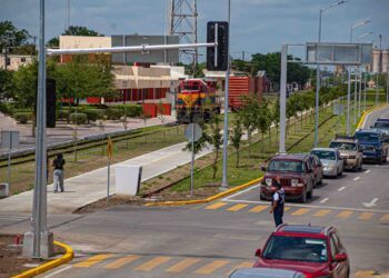 Así se aprecian las obras en la Avenida de las Américas: Gobierno de Matamoros