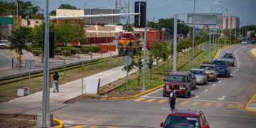 Así se aprecian las obras en la Avenida de las Américas: Gobierno de Matamoros