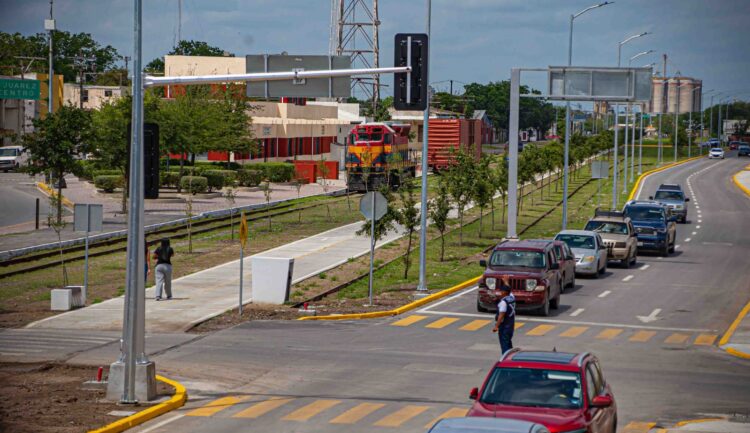Así se aprecian las obras en la Avenida de las Américas: Gobierno de Matamoros