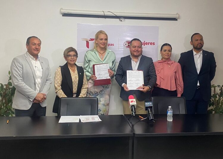 Firman convenio Instituto de las Mujeres en Tamaulipas y Registro Civil
