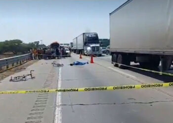 Camión embiste a ciclistas peregrinos en la México-Querétaro