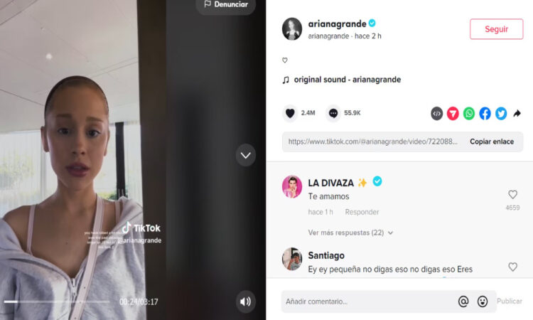 Ariana Grande responde a las críticas sobre su cuerpo ‘Hay muchas formas de ser hermosa’