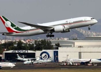 Se fue el avión presidencial