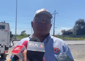 Ningún herido en incendio de pipas en parque industrial de Matamoros