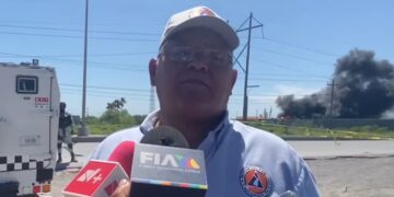 Ningún herido en incendio de pipas en parque industrial de Matamoros