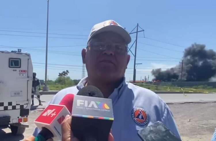 Ningún herido en incendio de pipas en parque industrial de Matamoros