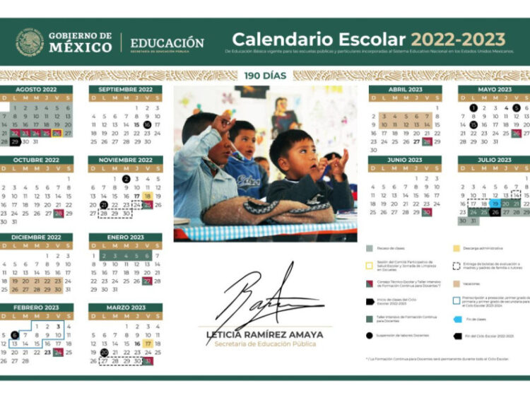 El fin de las clases del ciclo escolar 2022-2023, según calendario SEP