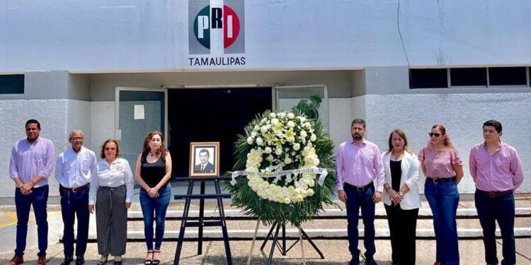 Rinde PRI-Tamaulipas homenaje luctuoso en memoria del ex dirigente José Bruno Del Río Cruz