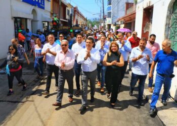 Repavimentan calle Lauro Aguirre (11) de Matamoros a Boulevard P. Balboa