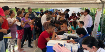 Realizan jornada de atención a migrantes en Matamoros