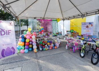 Entrega DIF Tamaulipas 20 mil juguetes durante la “Ruta de la Niñez”