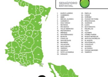 Reportan 60 nuevos contagios de COVID-19 en Tamaulipas éste sábado