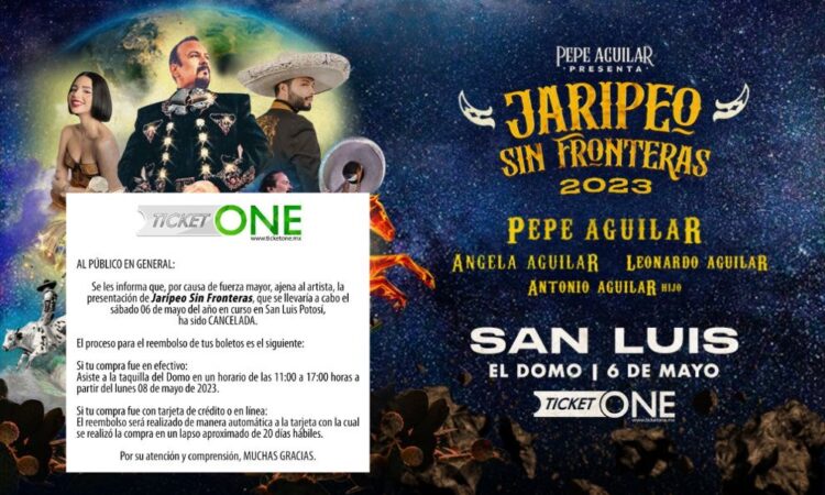 Cancelado Jaripeo sin Fronteras en SLP