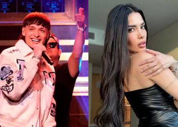 Captan a Peso Pluma y Dania Méndez en República Dominicana