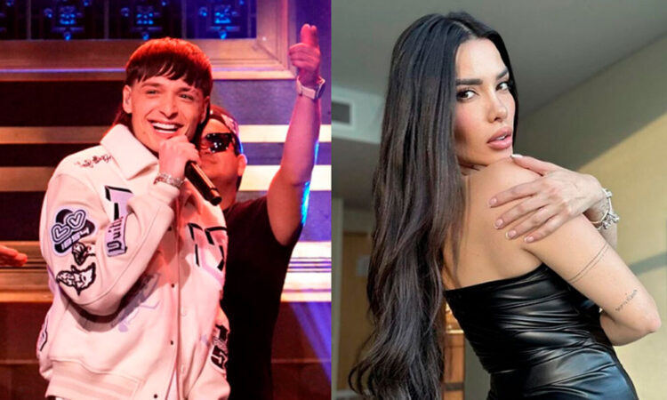 Captan a Peso Pluma y Dania Méndez en República Dominicana