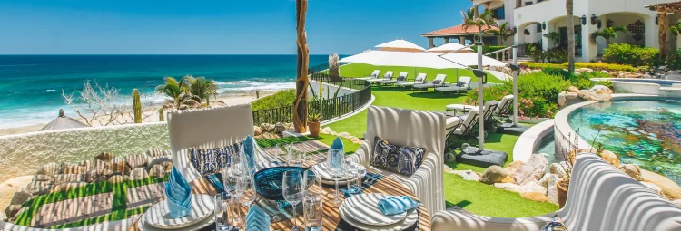 Take a family vacation in a beachfront Villa