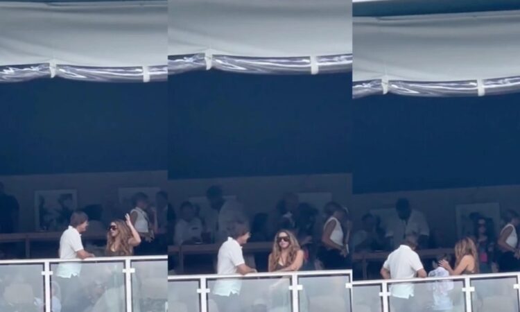 Captan a Tom Cruise junto Shakira en el GP de Miami