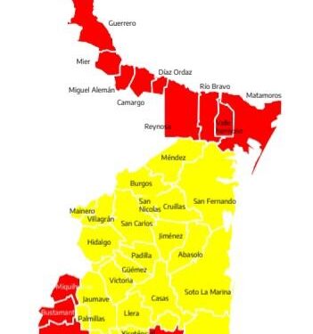 Ajusta Tamaulipas semáforo del agua: 14 municipios rojo; 25 amarillo y 4 verde