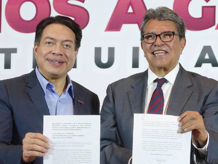 Ricardo Monreal se registra como aspirante a la candidatura presidencial de Morena