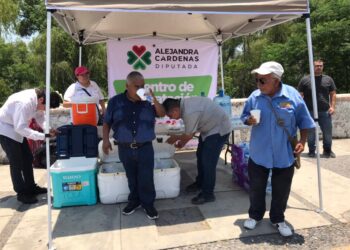 Instala Centro de Hidratación Diputada del PRI en centro de Victoria