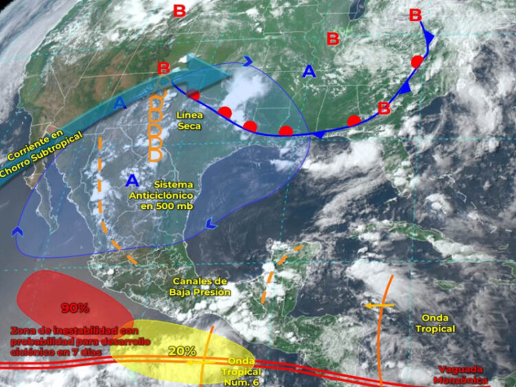 Prevé SMN temperaturas de 40 a 45 °C máximas en Tamaulipas este sábado
