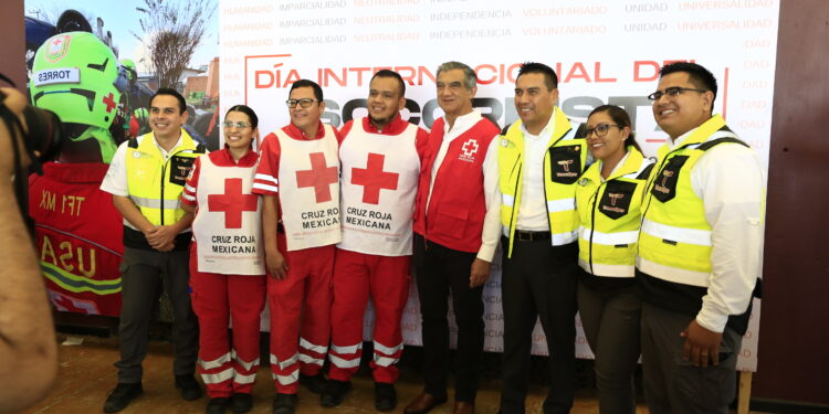 Reconoce Américo Villarreal labor de 30 socorristas de Cruz Roja en Tamaulipas