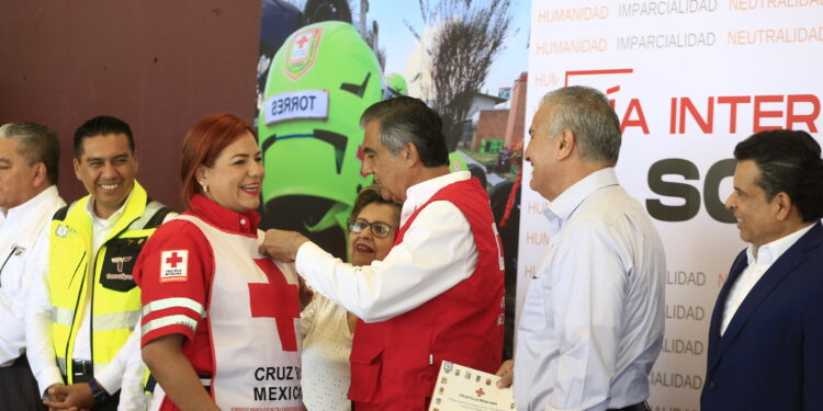 Reconoce Américo Villarreal labor de 30 socorristas de Cruz Roja en Tamaulipas