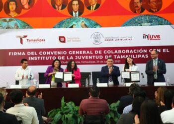 Firman convenio para fortalecer participación de la juventud en el Congreso de Tamaulipas