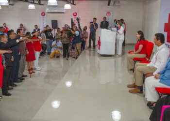 Alcalde atestigua toma de protesta de directiva de la Cruz Roja Mexicana-Matamoros