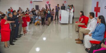 Alcalde atestigua toma de protesta de directiva de la Cruz Roja Mexicana-Matamoros