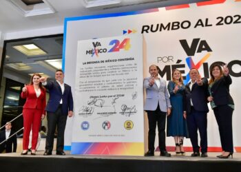 Firma coalición “Va por México” Acuerdo 2024, para candidatura con participación de todos