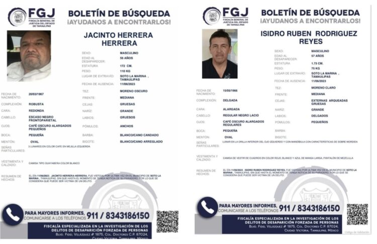 Activan operativo para búsqueda de dos ex funcionarios estatales desaparecidos