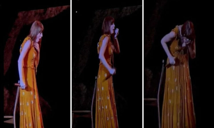 Taylor Swift se traga un insecto durante concierto en Chicago
