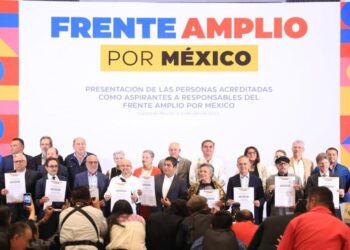 Van trece “corcholatas” por la candidatura presidencial del Frente Amplio por México