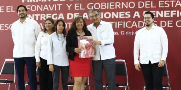 Firman Gobierno de Tamaulipas e INFONAVIT convenio para beneficiar a 115 mil obreros