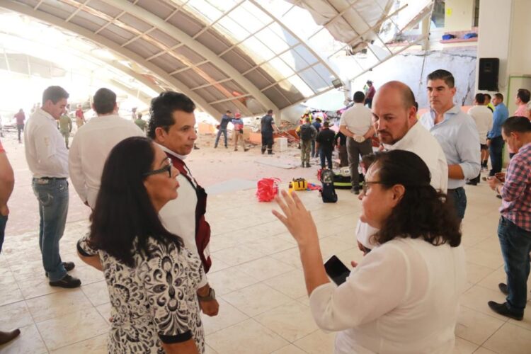 Destacan respaldo de Gobiernos Municipal y Estatal en emergencia del Colegio Antonio Repiso