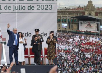 En México no existe un narcoestado como antes, dice AMLO ante miles en zócalo