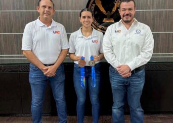 Comparte rector logros de estudiantes de la UAT en Juegos Centroamericanos y del Caribe 2023