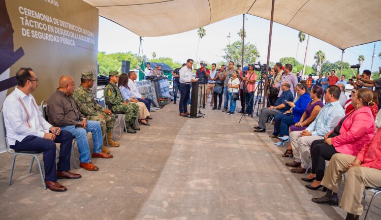 Destruyen equipo táctico en desuso; fue desincorporado del patrimonio municipal
