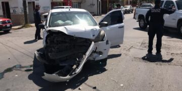 Fuerte choque en el crucero del 19 y Berriozábal de Cd. Victoria